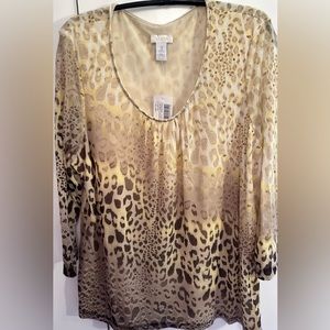 Chico’s Animal Print Top